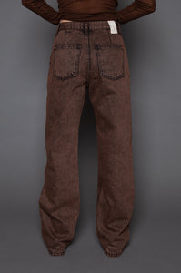 Acid Wash Brown Jeans Pants MODU Atelier 