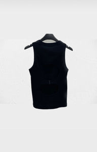 Back Cut-Out T-Shirt, Black Shirts & Tops LVIR 