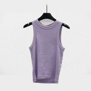 Back Cut-Out T-Shirt, Lavender Shirts & Tops LVIR 