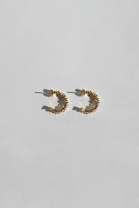 Baguette Cubic Half Hoop Plated Earrings MODU Atelier 