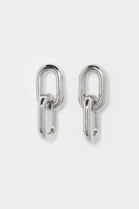 Bold Tube Chain Earrings Plated Earrings MODU Atelier 