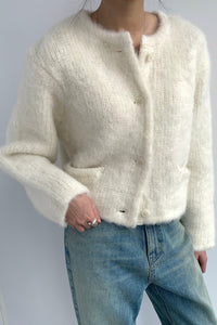 Brushed Mohair Alpaca Blend Cardigan Cardigan MODU Atelier 