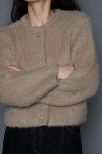 Brushed Mohair Alpaca Blend Cardigan Cardigan MODU Atelier 