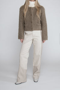 Brushed Mohair Alpaca Blend Cardigan Cardigan MODU Atelier 