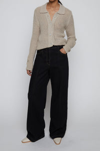 Button Up Collared Cardigan Cardigan MODU Atelier 