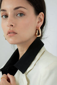 Chunky Hoops Plated Earrings MODU Atelier 