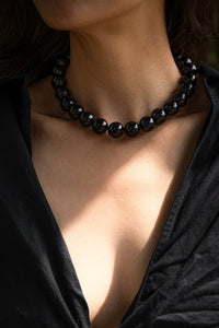 Chunky Onyx Necklace Plated Necklace MODU Atelier 
