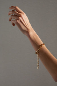 Chunky Square Link Chain Bracelet Plated Bracelet MODU Atelier 