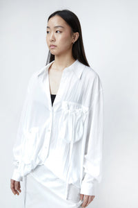 Cinched Pocket Blouse Shirts & Tops MODU Atelier 