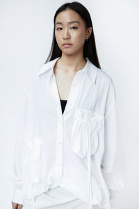 Cinched Pocket Blouse Shirts & Tops MODU Atelier 