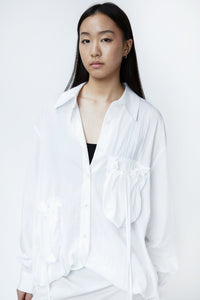 Cinched Pocket Blouse Shirts & Tops MODU Atelier 