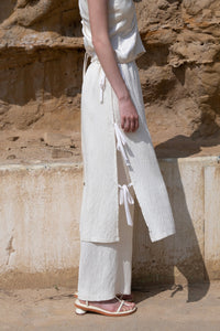 Cinched Skirt Over Pants Set Pants MODU Atelier 