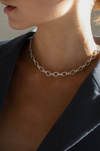Circle Link Chain Necklace Plated Necklace MODU Atelier 