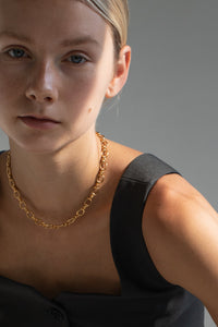 Circle Link Chain Necklace Plated Necklace MODU Atelier 