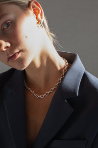 Circle Link Chain Necklace Plated Necklace MODU Atelier 