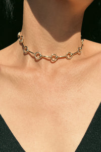 Circle Link Necklace-GLD Plated Necklace MODU Atelier 