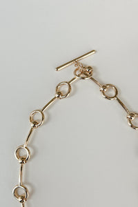 Circle Link Necklace-GLD Plated Necklace MODU Atelier 