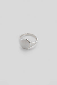 Circle Signet Ring Sterling Silver Ring MODU Atelier 