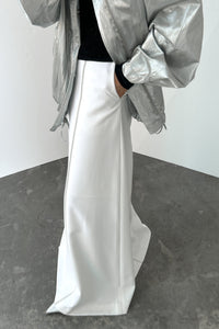 Classic Panelled Maxi Skirt, White Maxi Skirt MODU Atelier 