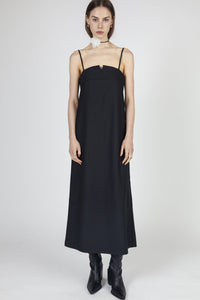 Classic Tailored Midi Dress, Black Dresses MODU Atelier 