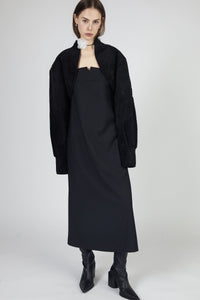 Classic Tailored Midi Dress, Black Dresses MODU Atelier 