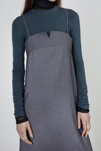 Classic Tailored Midi Dress, Grey Dresses MODU Atelier 