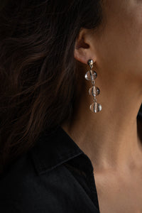 Clear Boule Drop Earring Plated Earring MODU Atelier 