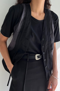 Contrast Vest, Dark Grey Vest MODU Atelier 