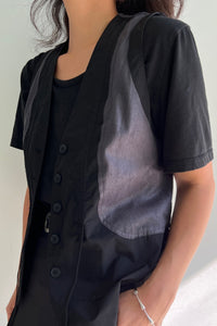 Contrast Vest, Dark Grey Vest MODU Atelier 