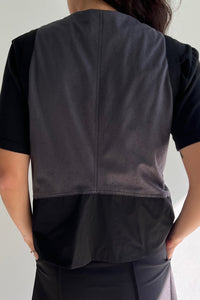 Contrast Vest, Dark Grey Vest MODU Atelier 