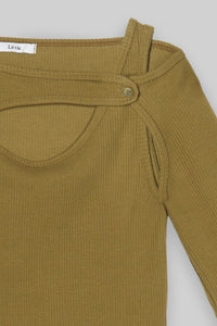 Cut-Out Long Sleeve Top MODU Atelier 