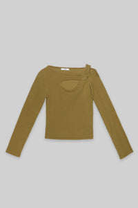 Cut-Out Long Sleeve Top MODU Atelier 
