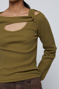 Cut-Out Long Sleeve Top Shirts & Tops MODU Atelier 