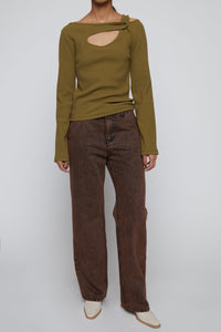 Cut-Out Long Sleeve Top Shirts & Tops MODU Atelier 
