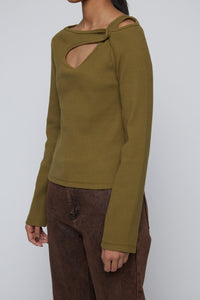 Cut-Out Long Sleeve Top Shirts & Tops MODU Atelier 