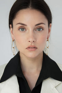 Dangly Chain Earrings Plated Earrings MODU Atelier 