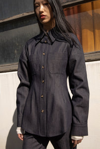 Denim Outpocket Shirt, Navy Shirts & Tops LVIR 