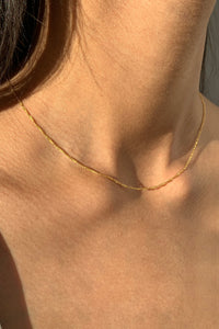 DNA Chain Necklace *Longer Length Plated Necklace MODU Atelier 