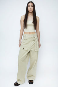 Double Belted Pants, Beige Pants MODU Atelier 