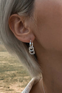 Double Organic O-Ring Earrings Plated Earrings MODU Atelier 