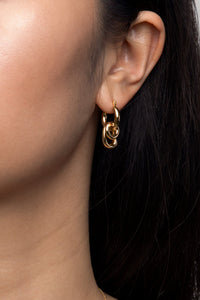 Double Organic O-Ring Earrings Plated Earrings MODU Atelier 
