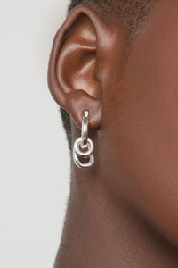 Double Organic O-Ring Earrings Plated Earrings MODU Atelier 