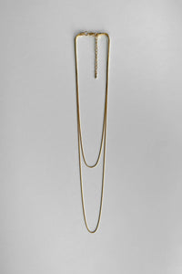 Double Snake Chain Necklace Plated Necklace MODU Atelier 