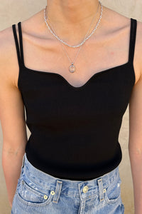 Double String Knit Sleeveless Top Shirts & Tops LVIR 