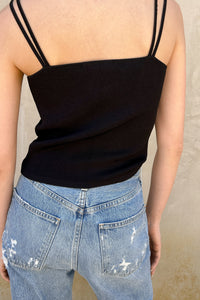 Double String Knit Sleeveless Top Shirts & Tops LVIR 