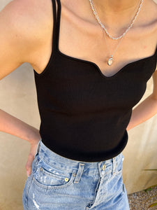 Double String Knit Sleeveless Top Shirts & Tops LVIR 