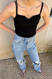Double String Knit Sleeveless Top Shirts & Tops LVIR 
