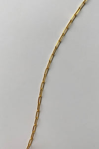 Extra Thin Link Chain Gold Plated Sterling Silver Necklace MODU Atelier 
