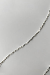 Extra Thin Link Chain Sterling Silver Necklace MODU Atelier 