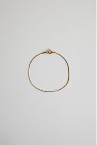Extra Thin Snake Chain Bracelet Gold Plated Sterling Silver Bracelet MODU Atelier 